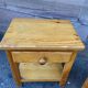 Scandinavian bedside pair wood pine fir vintage design 1980
