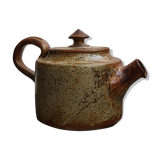 Signed vintage sandstone teapot