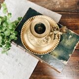 Bronze cellar rat candle holder