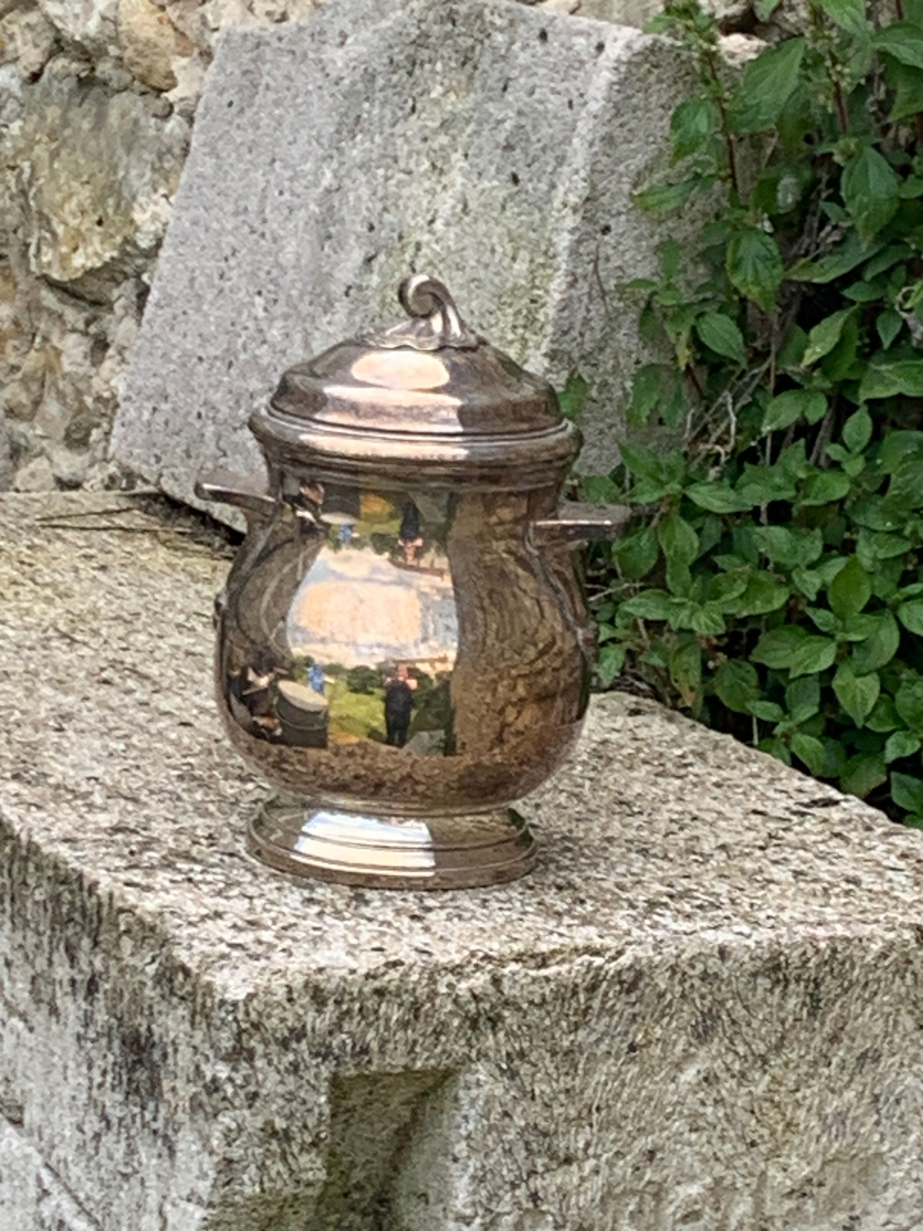 Coffee set in silver metal Orbrille hallmark