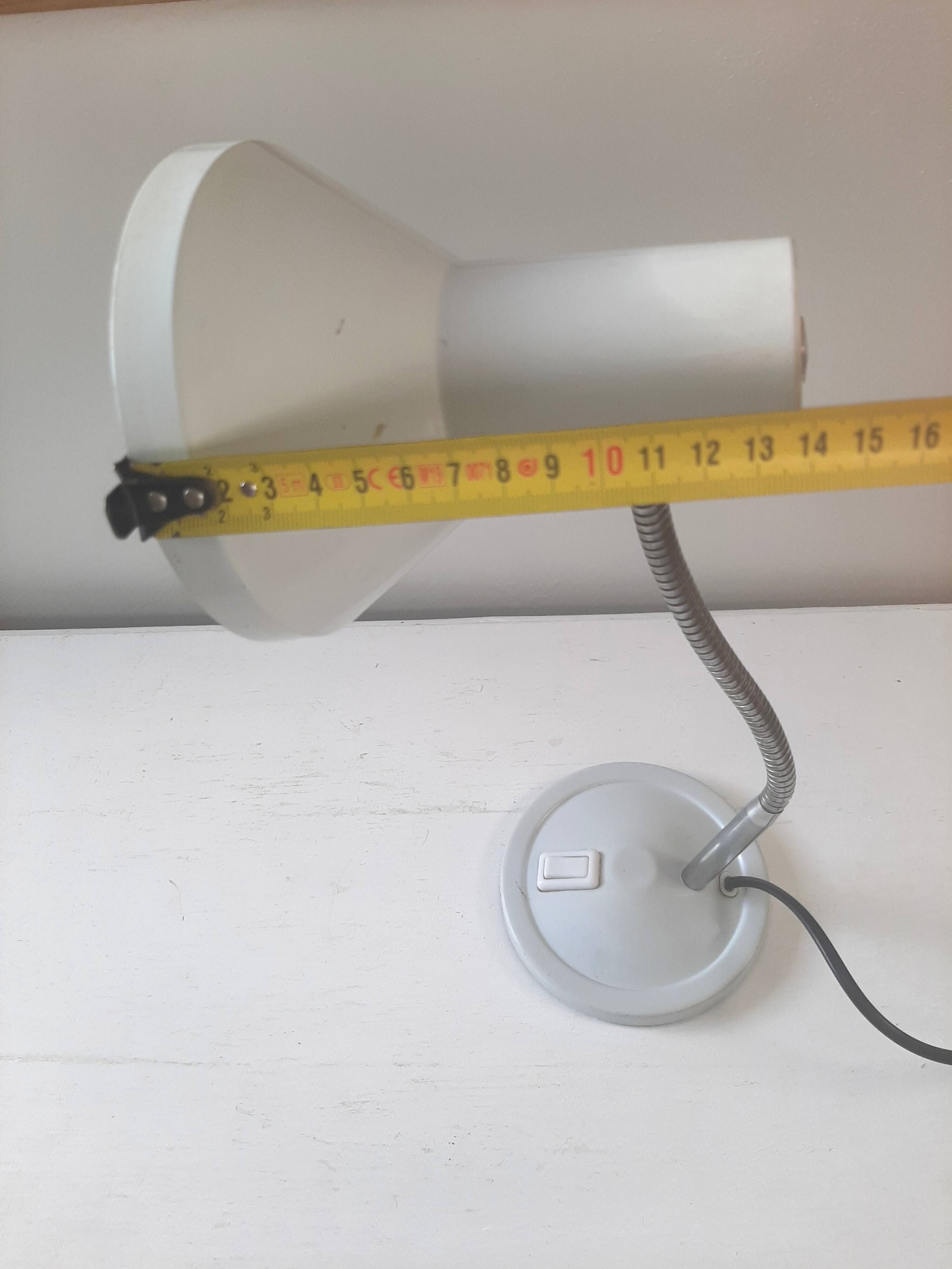 Vintage grey metal desk lamp