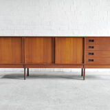 Enfilade en teck, Italie, années 1960