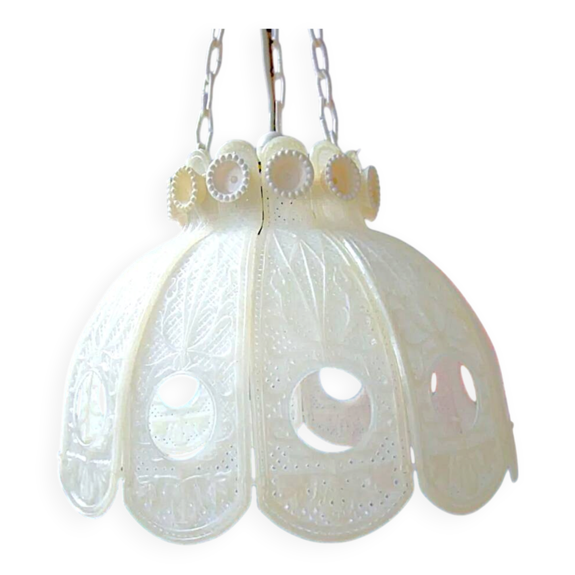 Vintage white kitchen lamp small chandelier