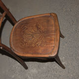 Series of 5 bistro chairs - early 20th century