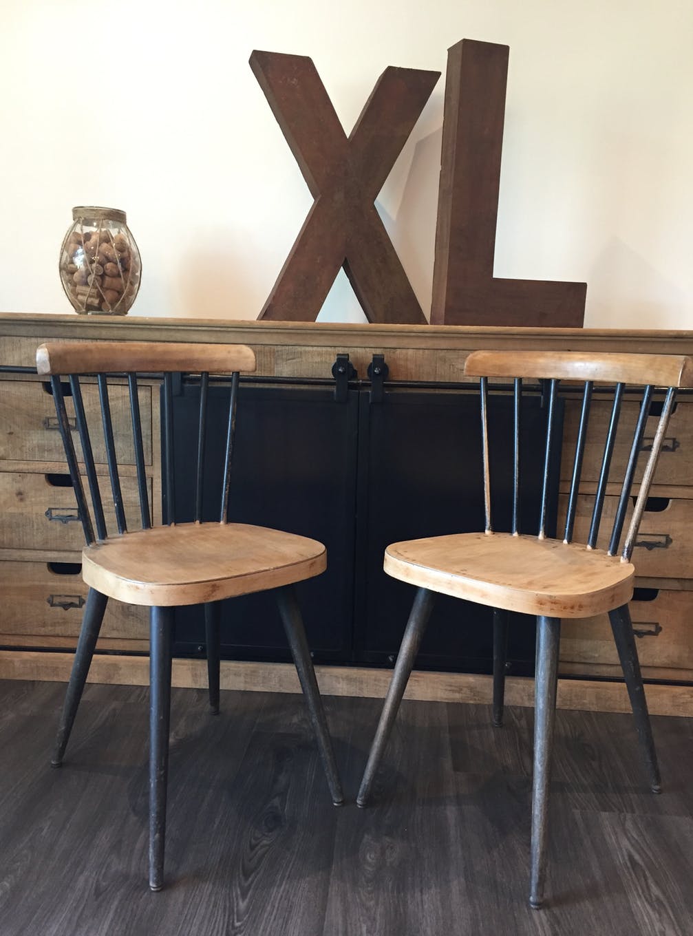 Pair of  bistro Baumann chairs