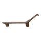 Banc africain primitif vintage en bois sculpté