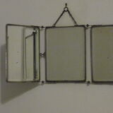 Triptych barber mirror