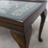 1940 Needlewoman Shop London Coffee Table Embroidery Under Glass