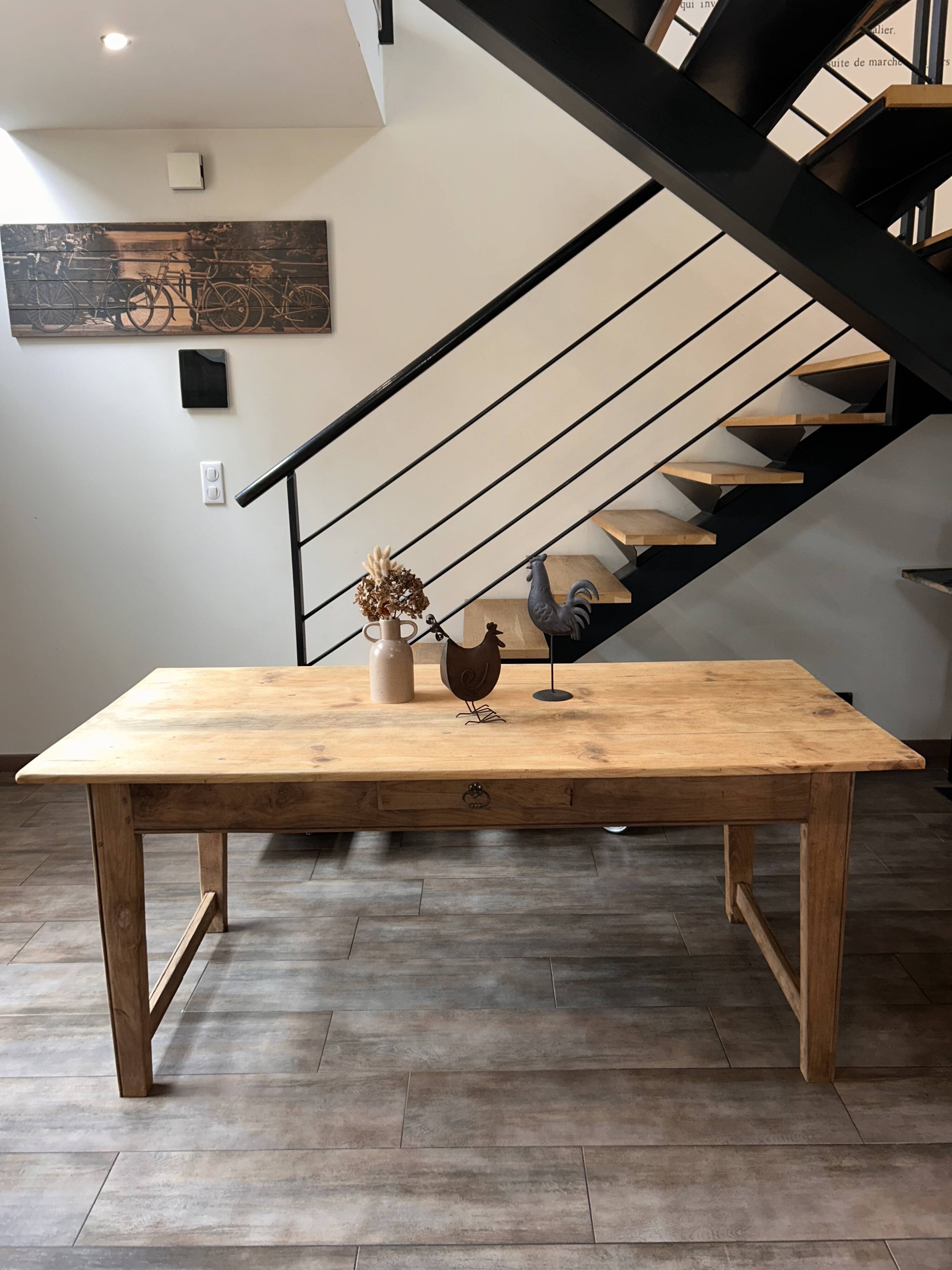 Renovated farmhouse table