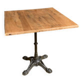 Table bistrot bois brut