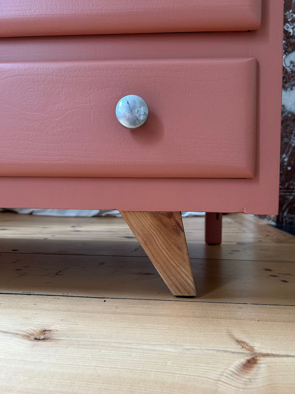 Colorful vintage dresser