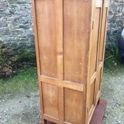 Vintage wardrobe with compass feet in beech