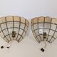 Pair of mother-of-pearl wall lights