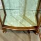 1950s English walnut display cabinet