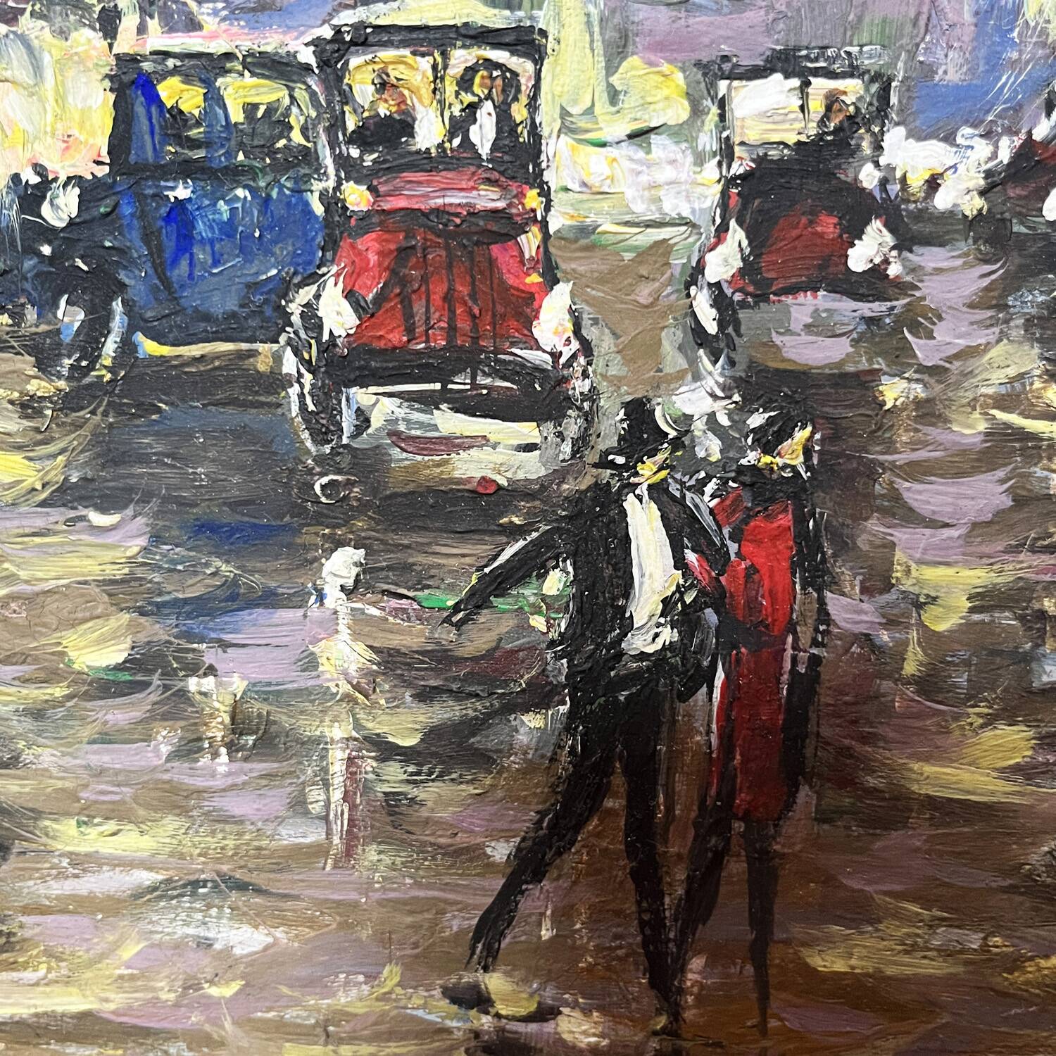 1950s painting "Paris at Night"
