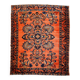 Handmade antique Persian Lilihan rug 5.3' x 7.2' (161cm x 219cm) 1920s