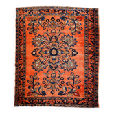 Handmade antique Persian Lilihan rug 5.3' x 7.2' (161cm x 219cm) 1920s