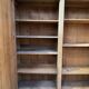 Large workshop wardrobe in pitch pine - Early 20th century