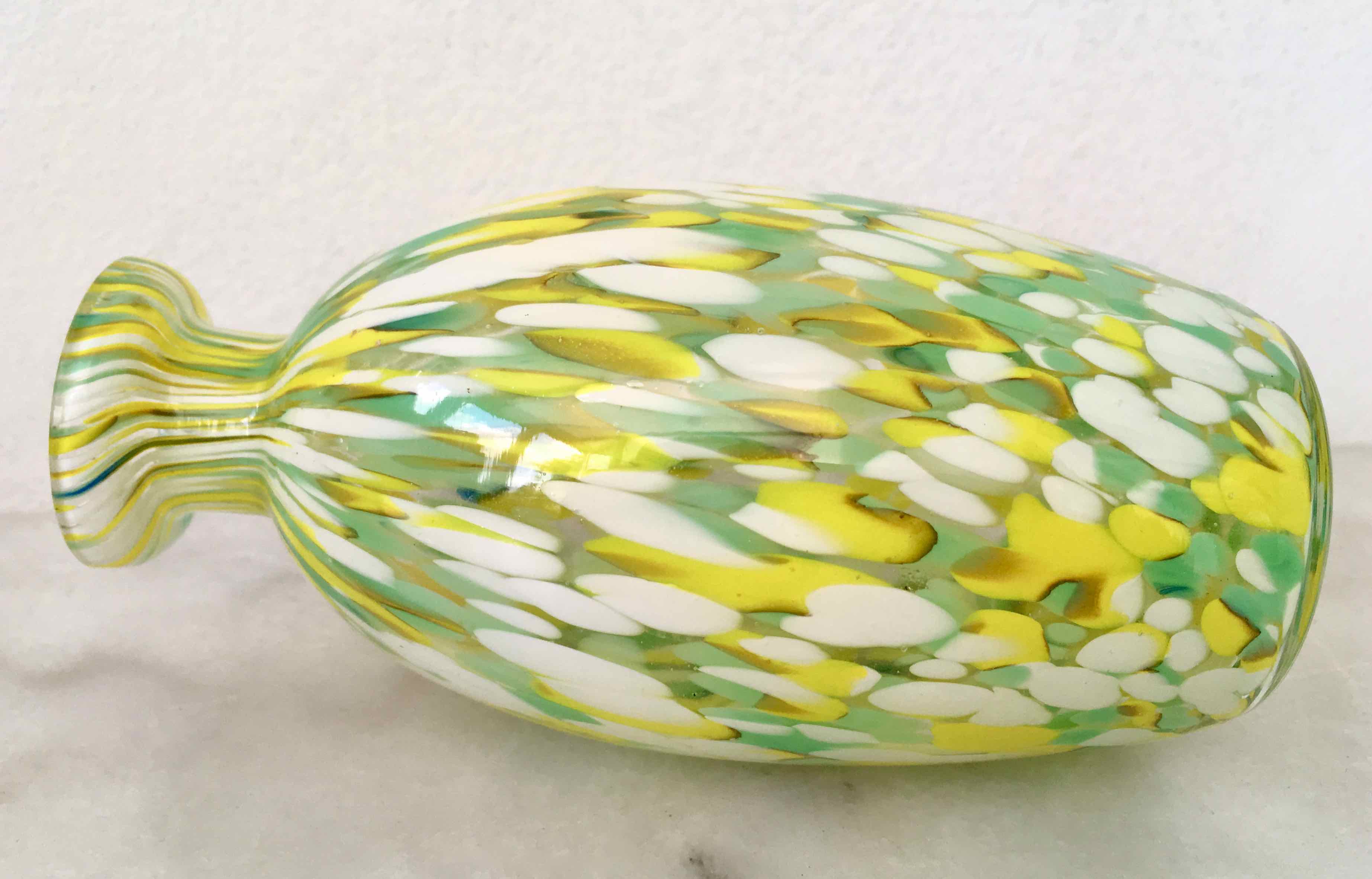 Speckled glass bottle 1930