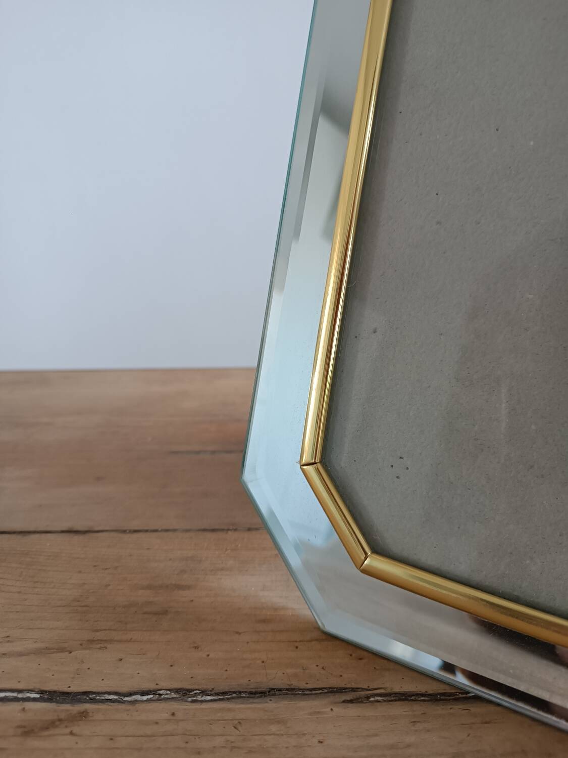 Old beveled mirror frame