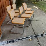 4 chaises italiennes du milieu du siècle Marcel Breuer B32 Cesca, années 70