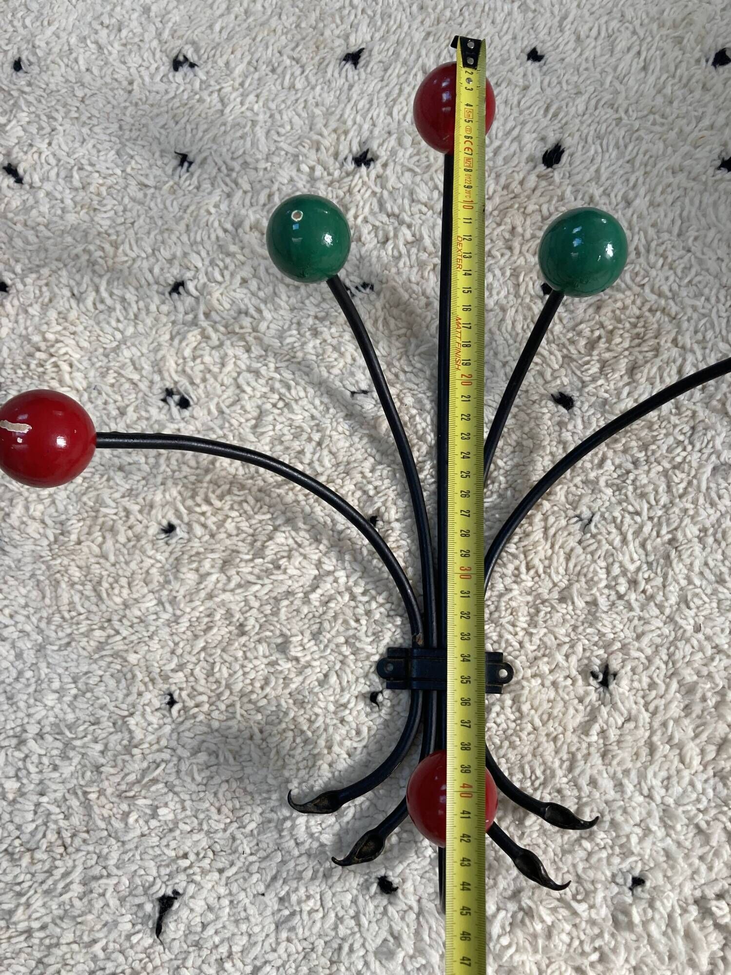 Vintage wall coat rack from the 50s