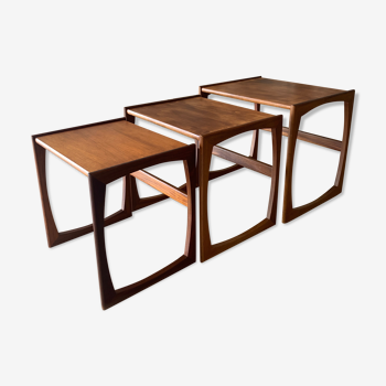 English teak trundle tables by G-Plan