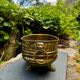 Baroque lion brass planter