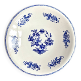 St Amand round hollow dish in blue earthenware