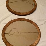 Set of 2 antique mirrors