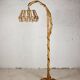 Louis Sognot rattan floor lamp from the 60s
