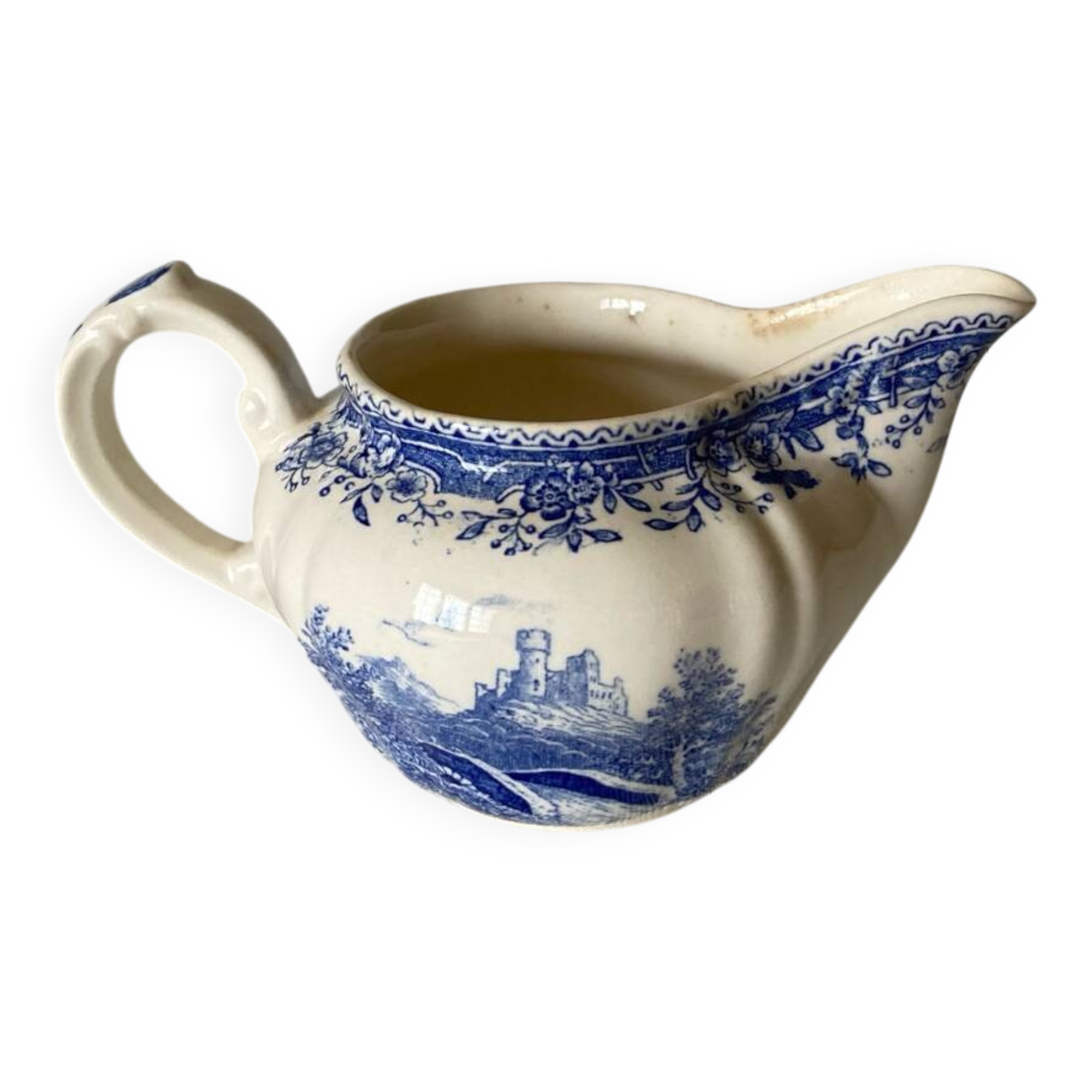 Small Villeroy and Boch Burgenland blue creamer