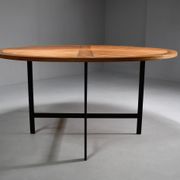 Table à manger ronde par Olle Pira. Années 1970, Suède.
