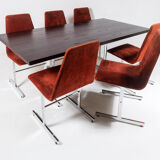 Six pieff ‘lisse’ dining chairs - designed by tim bates for pieff