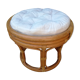Pouf bamboo and rattan