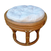 Pouf bamboo and rattan