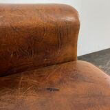Club chair sheep leather