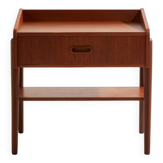 Restored teak nightstand