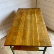 Vintage Stella 1950 school desk and swivel chair set