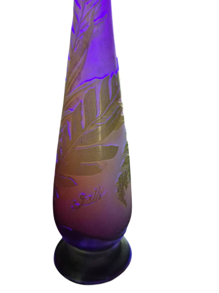 soliflore vase Emile Gallé 1900 1910