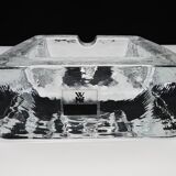 Vintage cigar ashtray glass paved