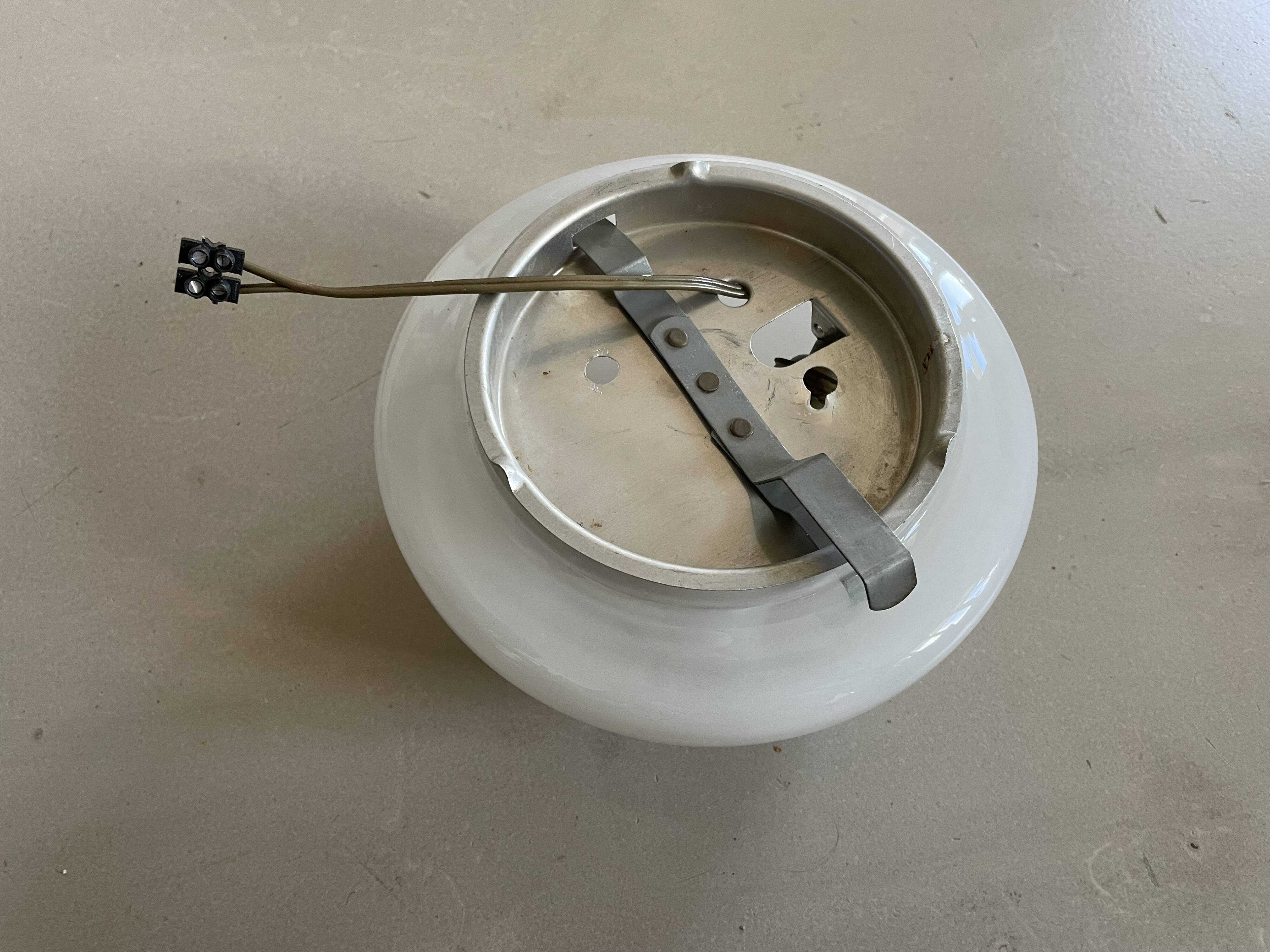 Ceiling light, opaline wall light D20cm