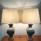 Pair of 1970 metal lamps