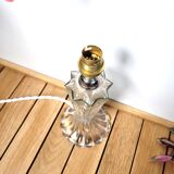 Complete vintage glass lamp stand