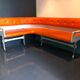 Vintage dining area bench and matching table