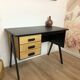 Bureau des années 50/60 aux pieds compas, revisité