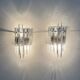 German crystal rod sconces from Kinkeldey, 1970s, set of 2