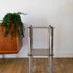 Bolster in chrome and smoked glass, double floors, Design, 1970