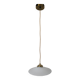 Suspension vintage en opaline blanche