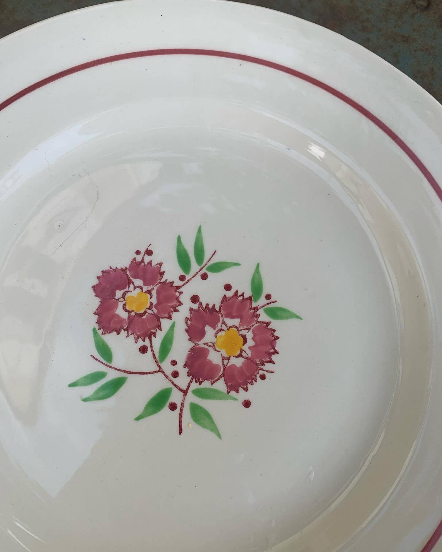 Cake dish, Madonna model, Moulin des Loups, Orcerame, made in France,